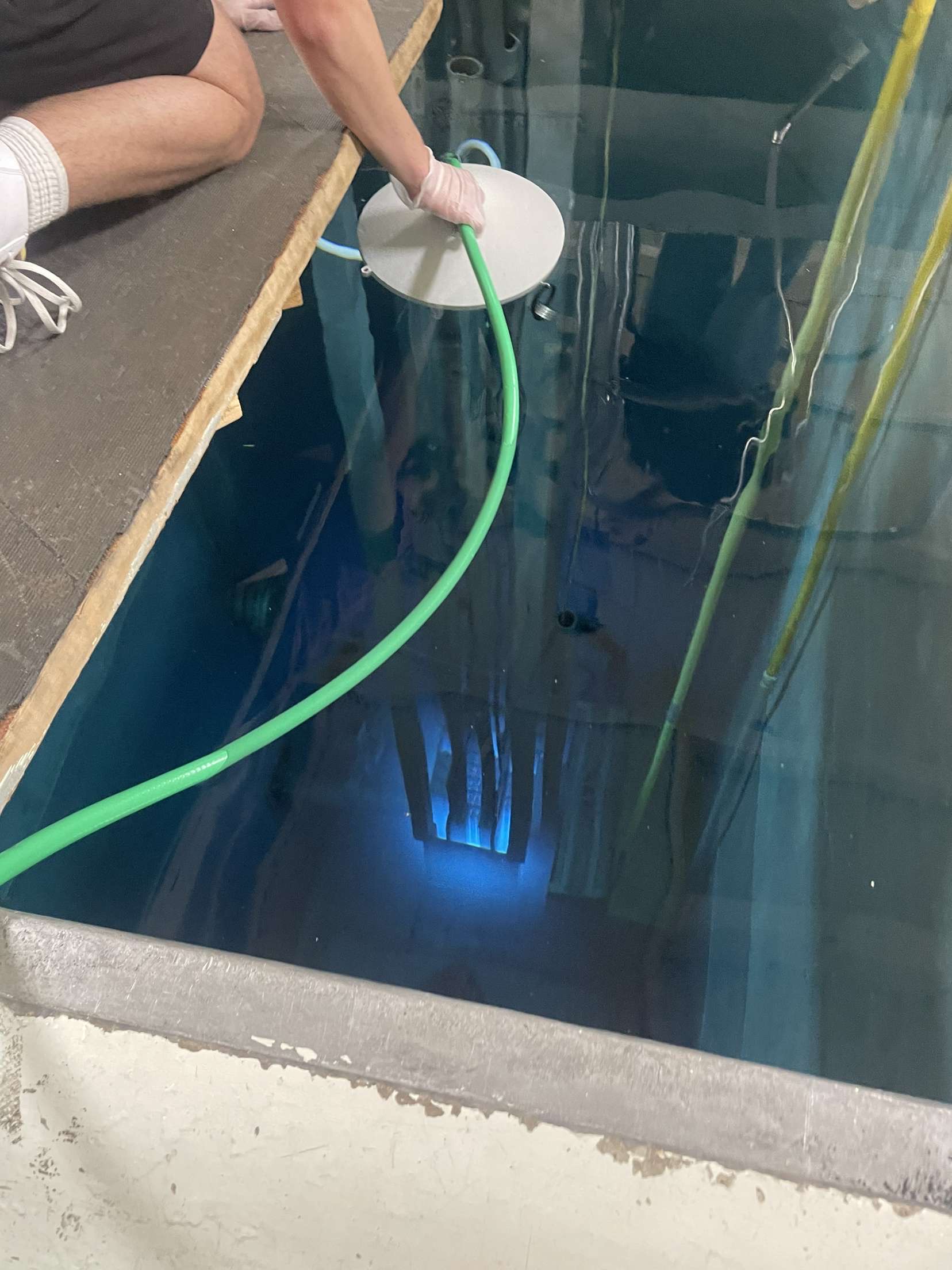 Experimental testing of radiation detection device